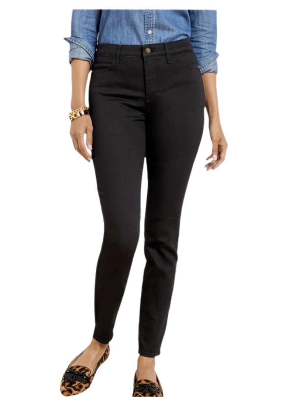 Talbots Soho 5-Pocket Jeggings Black Ponte Skinny Pants NWOT 10P
